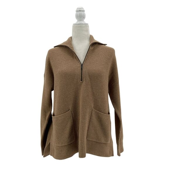 NWT Madewell Glenbrook Half-Zip Merino Wool Blend Pullover Sweater Small - Picture 1 of 10